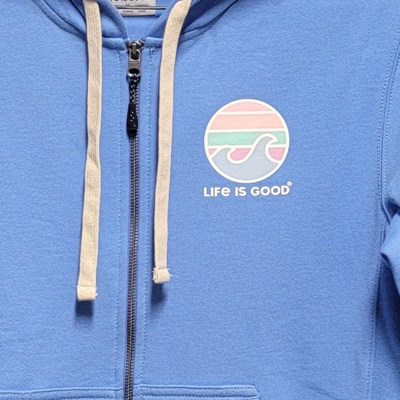 Life is Good W's Colorful Wave Simply True Fleece Zip Hoodie - Picture 8 of 9